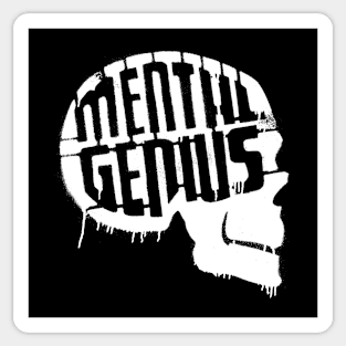 MENTAL GENIUS - Collector white edition Sticker